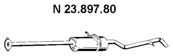 23.897.80 EBERSPÄCHER Глушитель выхлопных газов конечный (фото 1)