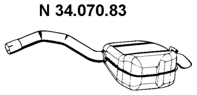 34.070.83 EBERSPÄCHER Глушитель выхлопных газов конечный (фото 1)