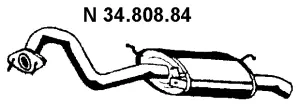34.808.84 EBERSPÄCHER Глушитель выхлопных газов конечный (фото 1)