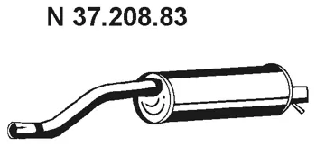 37.208.83 EBERSPÄCHER Глушитель выхлопных газов конечный (фото 1)