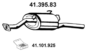 41.395.83 EBERSPÄCHER Глушитель выхлопных газов конечный (фото 1)