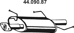 44.090.87 EBERSPÄCHER Глушитель выхлопных газов конечный (фото 1)