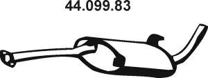 44.099.83 EBERSPÄCHER Глушитель выхлопных газов конечный (фото 1)