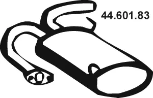 44.601.83 EBERSPÄCHER Глушитель выхлопных газов конечный (фото 1)