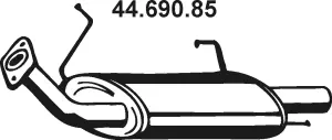 44.690.85 EBERSPÄCHER Глушитель выхлопных газов конечный (фото 1)