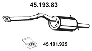 45.193.83 EBERSPÄCHER Глушитель выхлопных газов конечный (фото 1)