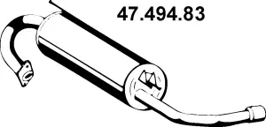 47.494.83 EBERSPÄCHER Глушитель выхлопных газов конечный (фото 1)