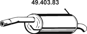 49.403.83 EBERSPÄCHER Глушитель выхлопных газов конечный (фото 1)