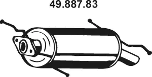 49.887.83 EBERSPÄCHER Глушитель выхлопных газов конечный (фото 1)