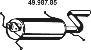 49.987.85 EBERSPÄCHER Глушитель выхлопных газов конечный (фото 1)