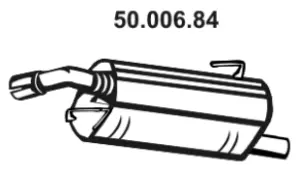 50.006.84 EBERSPÄCHER Глушитель выхлопных газов конечный (фото 1)