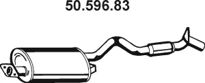 50.596.83 EBERSPÄCHER Глушитель выхлопных газов конечный (фото 1)