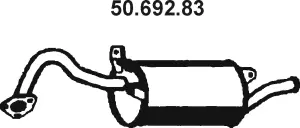 50.692.83 EBERSPÄCHER Глушитель выхлопных газов конечный (фото 1)