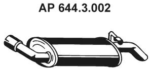 644.3.002 EBERSPÄCHER Глушитель выхлопных газов конечный (фото 1)