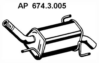 674.3.005 EBERSPÄCHER Глушитель выхлопных газов конечный (фото 1)
