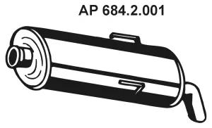684.2.001 EBERSPÄCHER Глушитель выхлопных газов конечный (фото 1)
