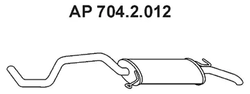 704.2.012 EBERSPÄCHER Глушитель выхлопных газов конечный (фото 1)