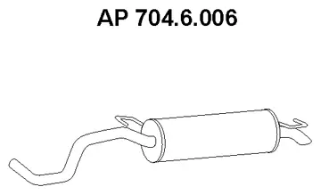 704.6.006 EBERSPÄCHER Глушитель выхлопных газов конечный (фото 1)