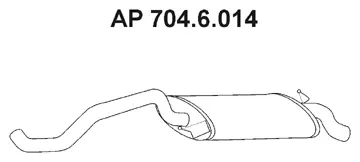 704.6.014 EBERSPÄCHER Глушитель выхлопных газов конечный (фото 1)