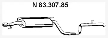 83.307.85 EBERSPÄCHER Глушитель выхлопных газов конечный (фото 1)