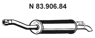 83.906.84 EBERSPÄCHER Глушитель выхлопных газов конечный (фото 1)