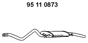 95 11 0873 EBERSPÄCHER Глушитель выхлопных газов конечный (фото 1)