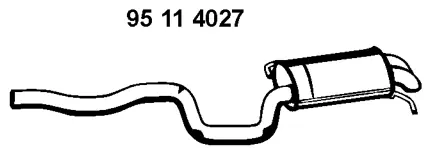 95 11 4027 EBERSPÄCHER Глушитель выхлопных газов конечный (фото 1)