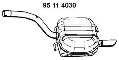 95 11 4030 EBERSPÄCHER Глушитель выхлопных газов конечный (фото 1)