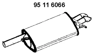 95 11 6066 EBERSPÄCHER Глушитель выхлопных газов конечный (фото 1)