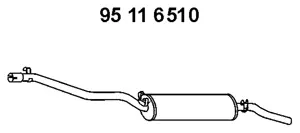 95 11 6510 EBERSPÄCHER Глушитель выхлопных газов конечный (фото 1)