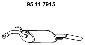 95 11 7915 EBERSPÄCHER Глушитель выхлопных газов конечный (фото 1)
