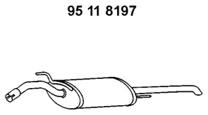 95 11 8197 EBERSPÄCHER Глушитель выхлопных газов конечный (фото 1)