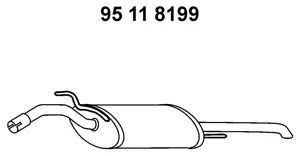 95 11 8199 EBERSPÄCHER Глушитель выхлопных газов конечный (фото 1)