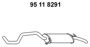 95 11 8291 EBERSPÄCHER Глушитель выхлопных газов конечный (фото 1)