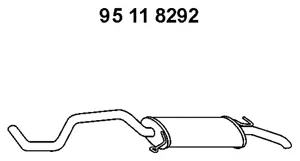 95 11 8292 EBERSPÄCHER Глушитель выхлопных газов конечный (фото 1)