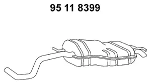 95 11 8399 EBERSPÄCHER Глушитель выхлопных газов конечный (фото 1)