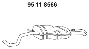 95 11 8566 EBERSPÄCHER Глушитель выхлопных газов конечный (фото 1)