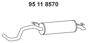 95 11 8570 EBERSPÄCHER Глушитель выхлопных газов конечный (фото 1)