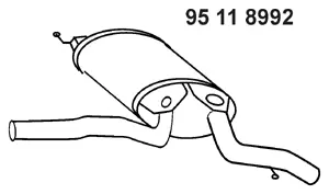 95 11 8992 EBERSPÄCHER Глушитель выхлопных газов конечный (фото 1)