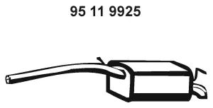 95 11 9925 EBERSPÄCHER Глушитель выхлопных газов конечный (фото 1)