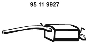 95 11 9927 EBERSPÄCHER Глушитель выхлопных газов конечный (фото 1)