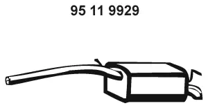 95 11 9929 EBERSPÄCHER Глушитель выхлопных газов конечный (фото 1)