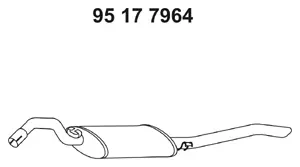 95 17 7964 EBERSPÄCHER Глушитель выхлопных газов конечный (фото 1)