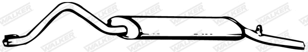 04400 WALKER Глушитель выхлопных газов конечный (фото 1)