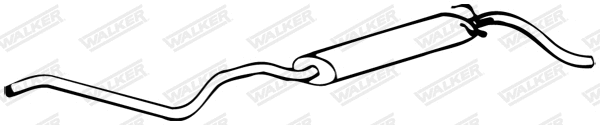 05593 WALKER Глушитель выхлопных газов конечный (фото 1)