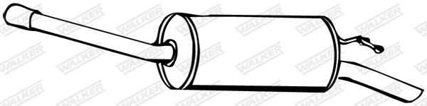 14982 WALKER Глушитель выхлопных газов конечный (фото 1)