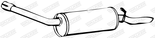 16171 WALKER Глушитель выхлопных газов конечный (фото 1)