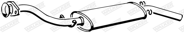 17231 WALKER Глушитель выхлопных газов конечный (фото 1)