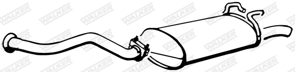 17243 WALKER Глушитель выхлопных газов конечный (фото 1)