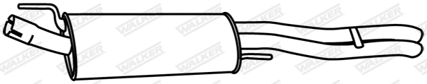 19675 WALKER Глушитель выхлопных газов конечный (фото 1)